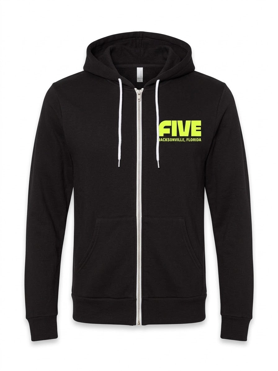 FIVE Logo Zip Up Hoodie