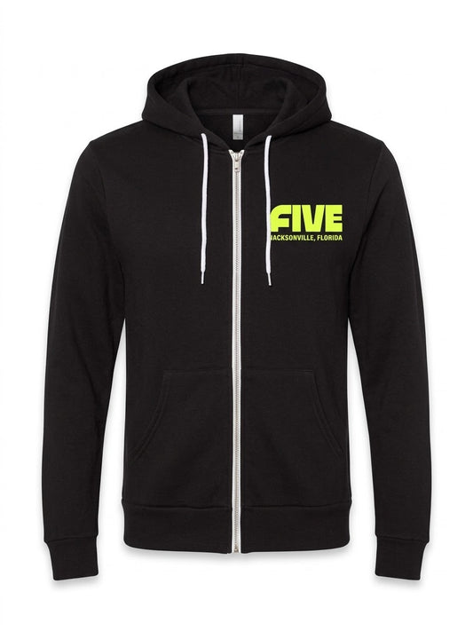 FIVE Logo Zip Up Hoodie