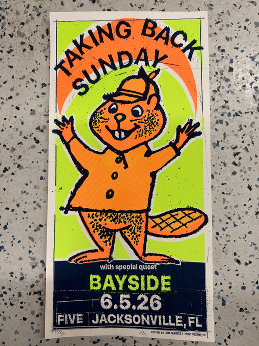 Taking Back Sunday at FIVE Poster 6/5/2026